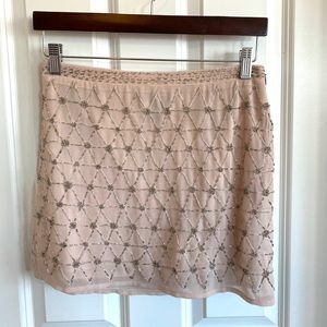 Closet Closing Nov 21: Forever 21 Light Pink Beaded Mini Skirt